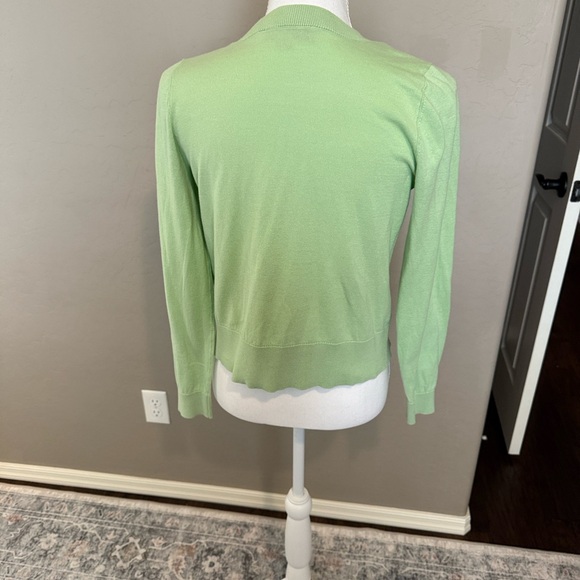 LOFT Light Green Women's Cardigan - Picture 4 of 4